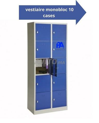 Vestiaire métallique en bleu / vestiaire - 2