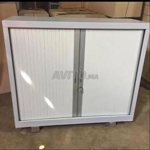 Armoire basse métallique avec 2 portes battantes - 2