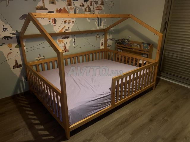 Lit cabane 2 places –140cm– Idéal chambre enfant - 2