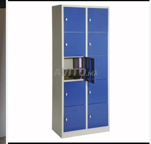 Vestiaire métallique / monobloc / avec serrure - 2