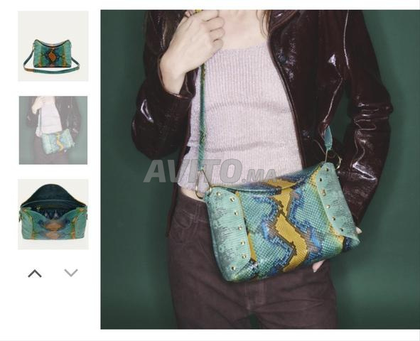 Sac Claris Virot cuir python neuf jamais porté