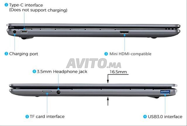 PC portable ultra slim 256Ssd 8Go comme neuf 2024 - 2