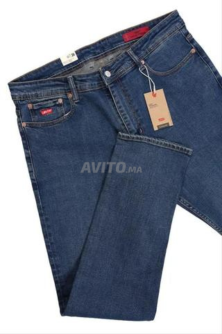 جينز ليفايز أزرق مغسول 100% قطن قصة عادية
