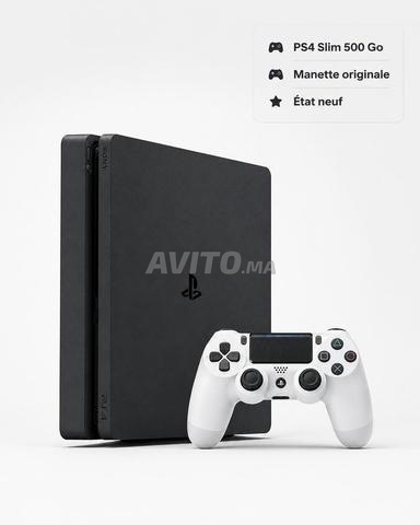 PS4 Slim 500 Go État Neuf Manette Officielle