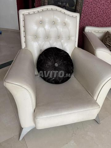 Fauteuil beige en très bon état