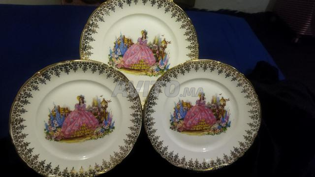 أطباق أنتيك Santa Clara 18 سم مذهبة - 2