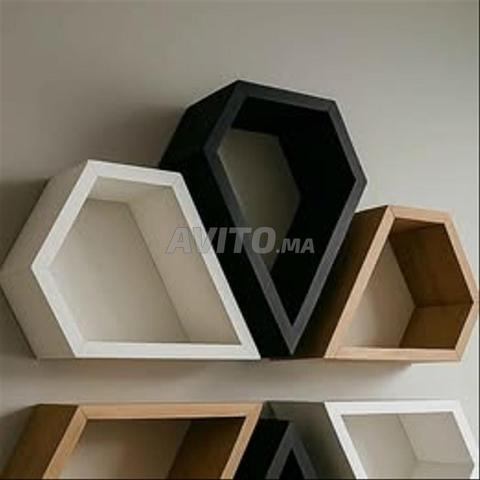 Étagères en bois modernes, décoration élégante pour votre maison - 2