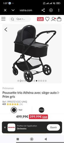 Poussette trio marque permaman neuve - 2