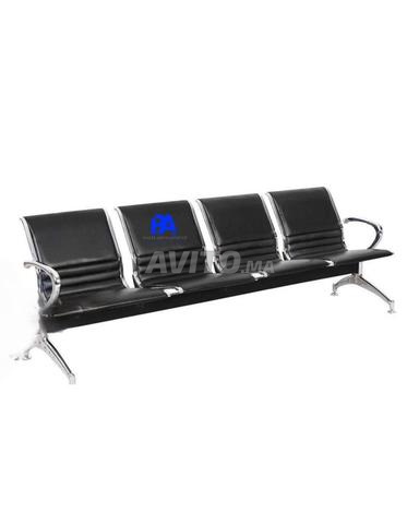 Banquette 3 places en simili cuir\chaise d'attente