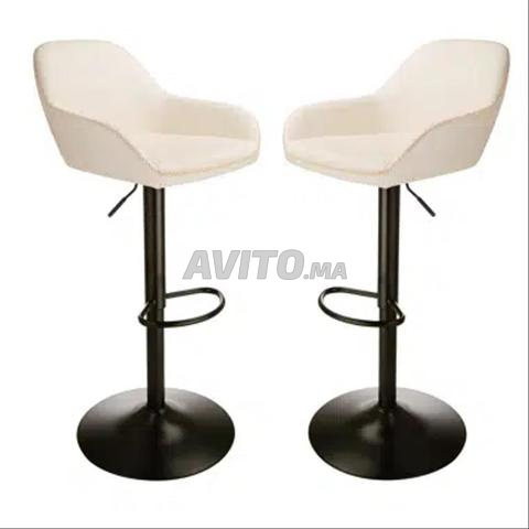 Tabouret blanc / vestiaire - 2