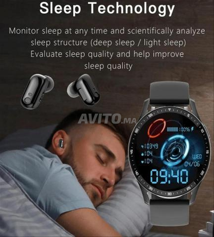 Montre connectée avec écouteurs Bluetooth intégrés - 2