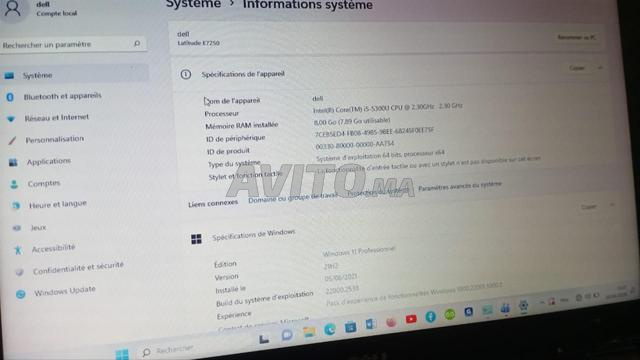 PC Portable Dell Latitude E7250 i5 - Très bon état