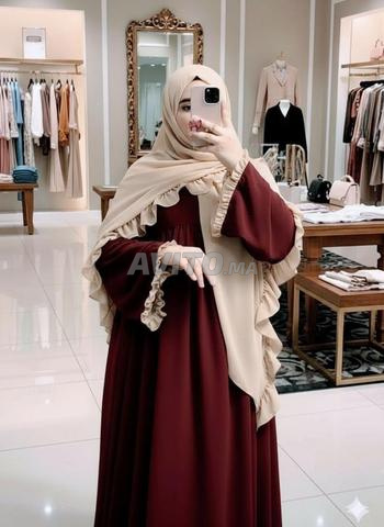 عباءة مع الفولار والكشكشة - 2