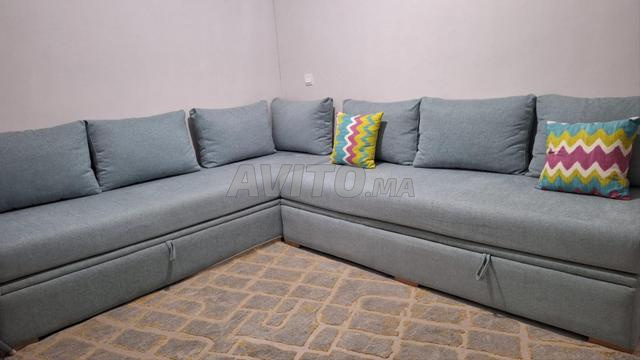 Joli canapé d'angle avec rangement - 2