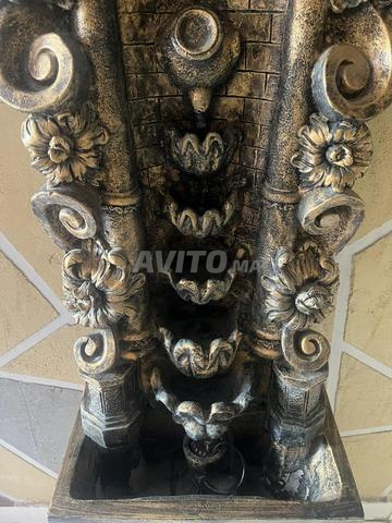 Grande horloge murale baroque avec fontaine - 2