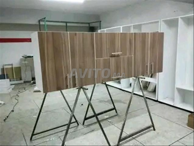 Placard cuisine stratifié décor 180cm, travail soigné - 2