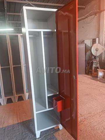 Vestiaire métallique Rouge / vestiaire - 2