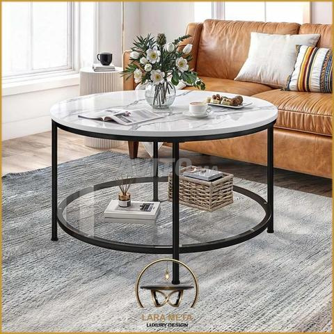 Table basse moderne en INOX ou Métal - 2