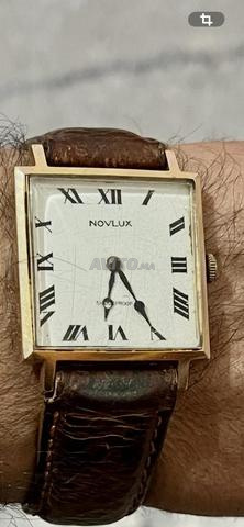 ساعة نوفلوكس ذهبية تعبئة يدوية، من الأربعينيات. - 2