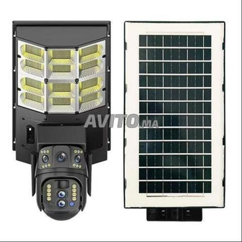 Caméra Solaire 4G 3 cam 12MP avec Projecteur 900W