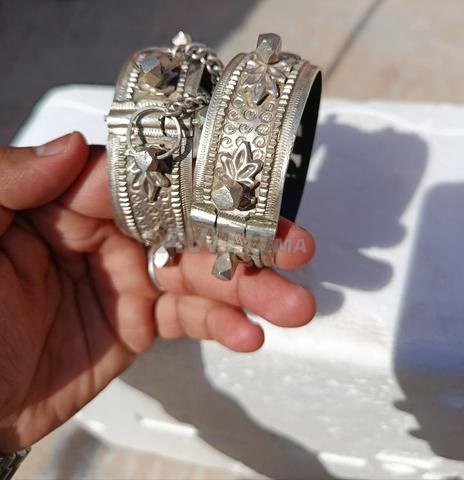 Bracelets berbères anciens en argent 100% authentique 221.5g