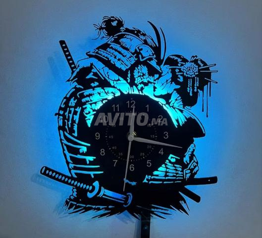 Superbe horloge murale artistique Samurai - 2