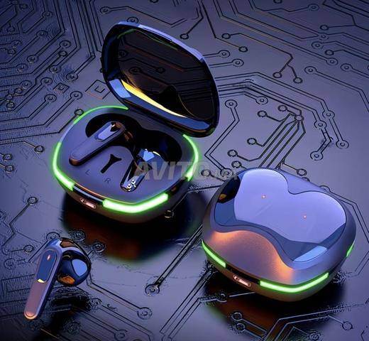 Écouteurs sans fil de luxe 2024 avec écran LED