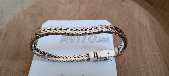 Gourmette homme de luxe argent 925