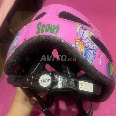 خوذة دراجة للبنات – وردية بحالة جيدة - 2