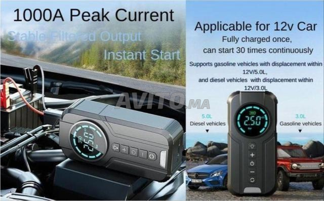 Démarreur de batterie portable avec compresseur - 2