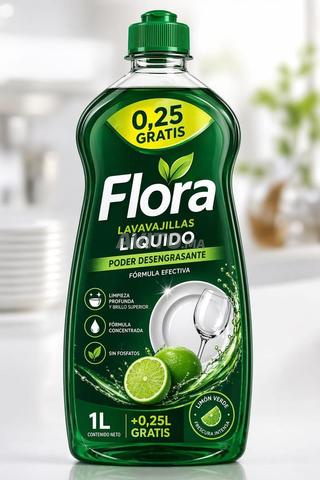 LIQUIDE À VAISSELLE FLORA - 2