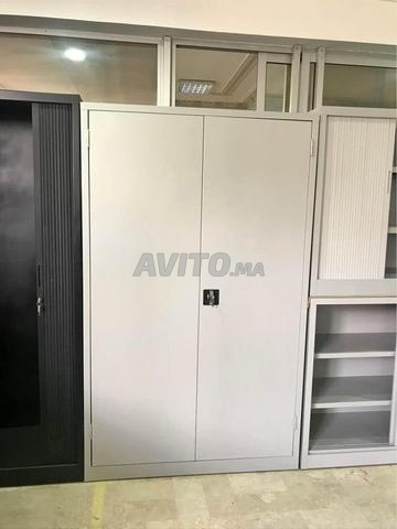 Armoire métallique Haute / portes battantes / vestiaire - 2
