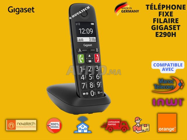 هاتف جيجاست E290H ثابت لاسلكي لكبار السن