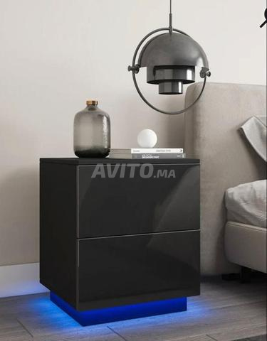 Table de chevet 2 tiroirs - 2