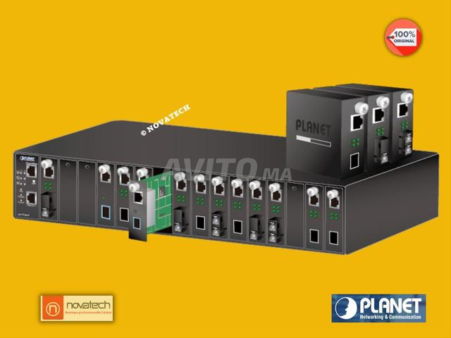 Châssis de convertisseur de média Planet mc-1500 v2 à 15 slots - 2