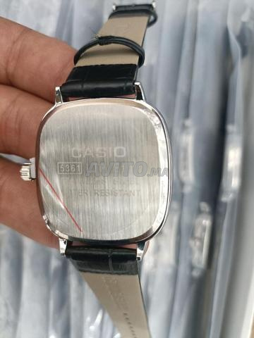 Montre élégante Casio bracelet cuir noir, très appropriée - 2