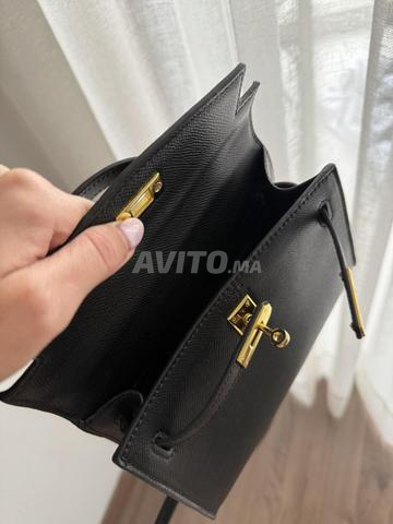 Sac en cuir noir