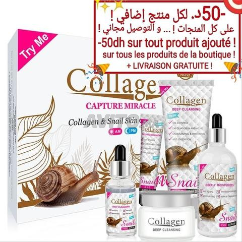 Coffret 5-en-1 Collagen Extrait de Collagène d'Escargot