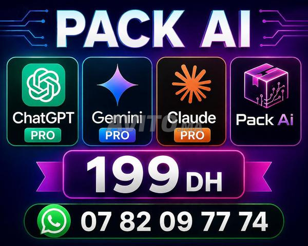 Pack IA - ChatGPT Pro Claude Pro Gemini Pro 2026