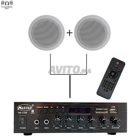 Pack Sonorisation Master ampli & 2 plafonnier