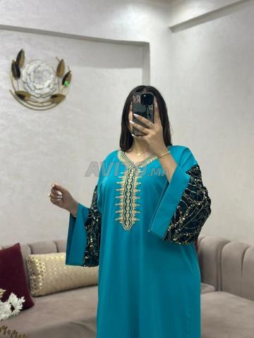 Caftan travaillé avec broderie - 2