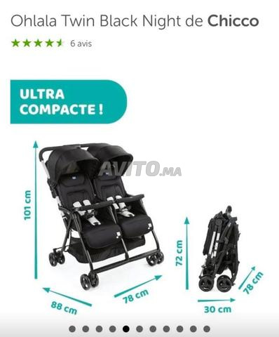 Poussette chicco jumeaux