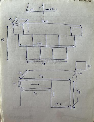 Bibliothèque et Bureau à vendre - 2