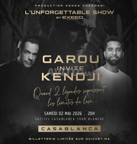 3 billets pour Garou et Kendji demain Samedi
