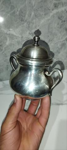 Sucrier italien de luxe en argent massif 800 - 2
