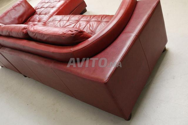 Salon d’angle Natuzzi en cuir véritable italien - 2