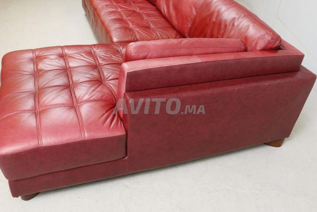 Salon d’angle Natuzzi en cuir véritable italien