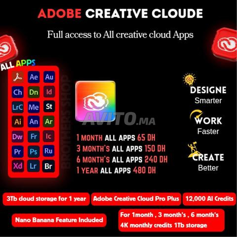 Abonnement Adobe Creative Cloud