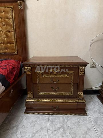 Lit 2 tables de chevet plus commode avec tiroir - 2