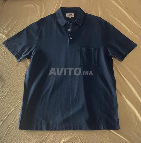 Polo Hermès bleu nuit taille L